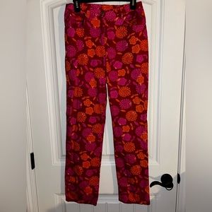 FLORAL PANTS!!! Straight leg Casual Corner pants